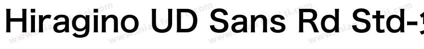 Hiragino UD Sans Rd Std字体转换